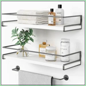 White Floating Shelves