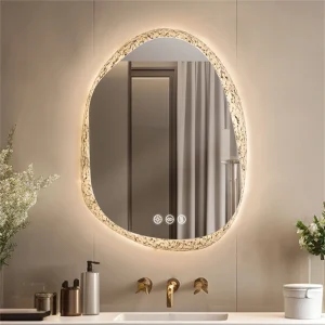 Frameless LED  Mirror with Touch Sensors  Backlit Vanity