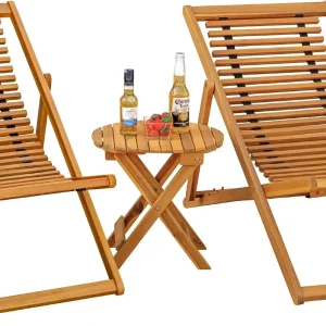 Acacia Wood Patio Set 3 Piece