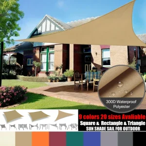 Durable Sunshade Sail Triangle Rectangle